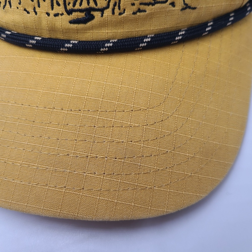 Black Rifle Coffee Company Hat Snapback Yellow Black Ripstop Rope Mountains Hike - Picture 4 of 15